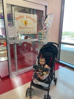 Baby in stroller