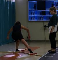 Teen girl in Motion Analysis Lab