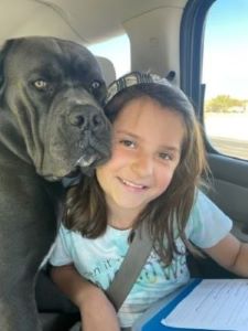 Girl and her dog