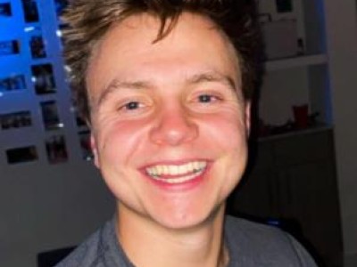 Selfie of teen boy