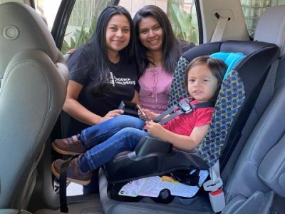 Toddler in a car seat