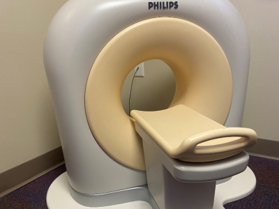 Mini replica of CT scanner, kitten scanner