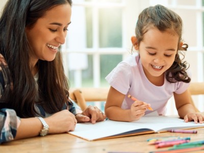 Parent and child coloring