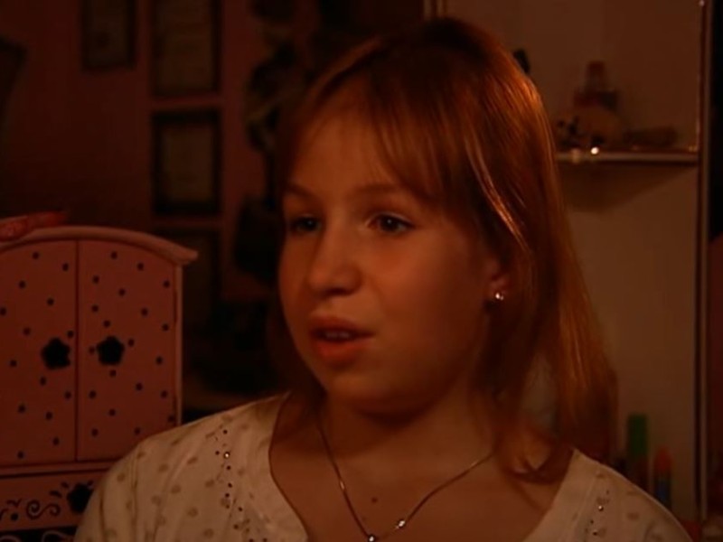 Girl in her bedroom