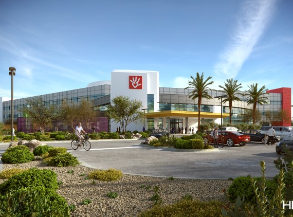 Digital rendering of Phoenix Children's Hospital - Arrowhead Campus