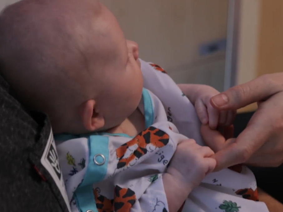Baby at Phoenix Children's PICU